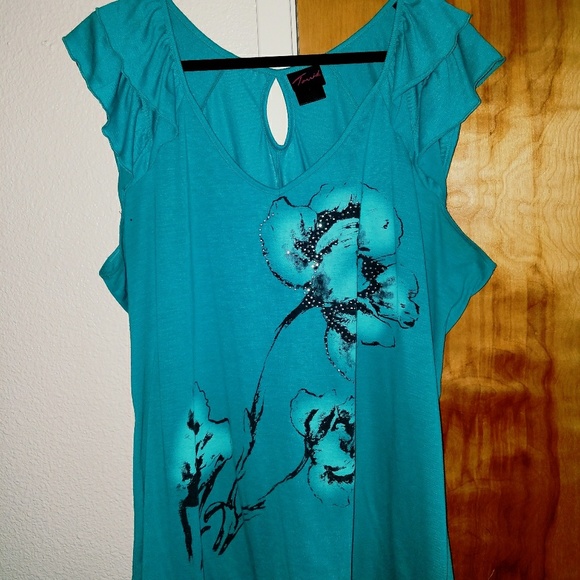 Turquoise blouse in excellent condition - Picture 2 of 3